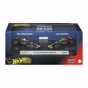 Машинка Premium 2шт Hot Wheels Formula 1 Team Red Bull Racing (Max Verstappen Yuki Tsunoda) 1:64 JMM97 Black - Retromagaz