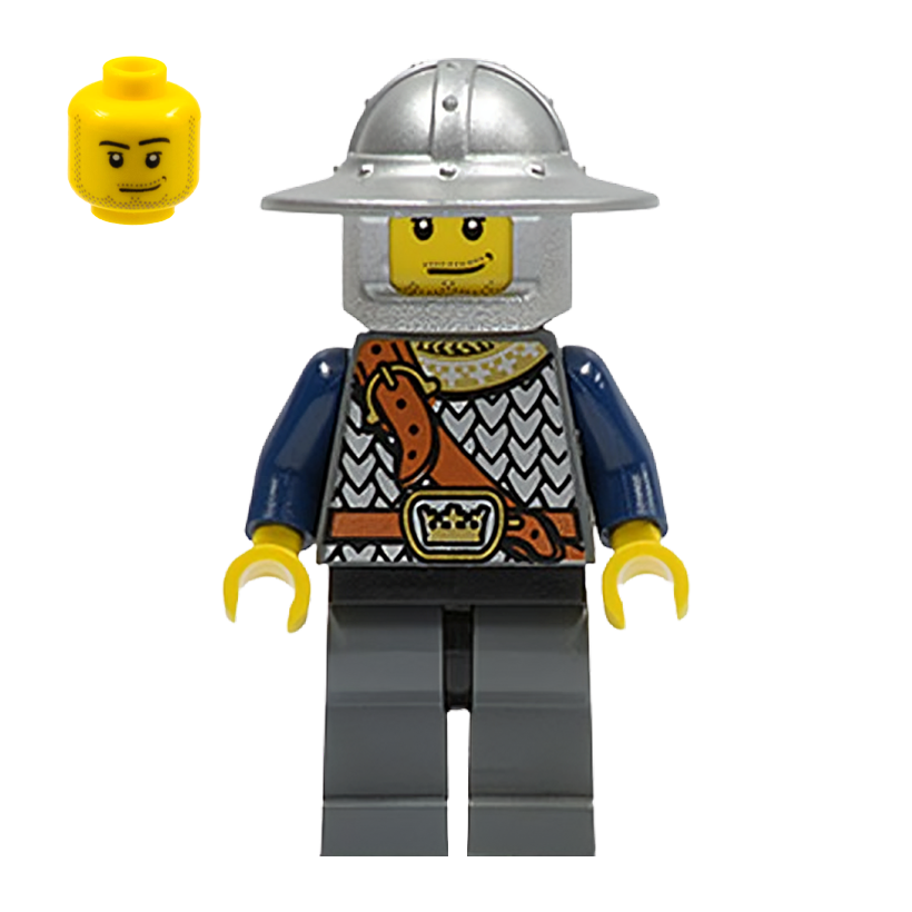 Фігурка Lego Fantasy Era Crown Knight Scale Mail with Chest Strap Castle cas336 7090 Б/У - Retromagaz