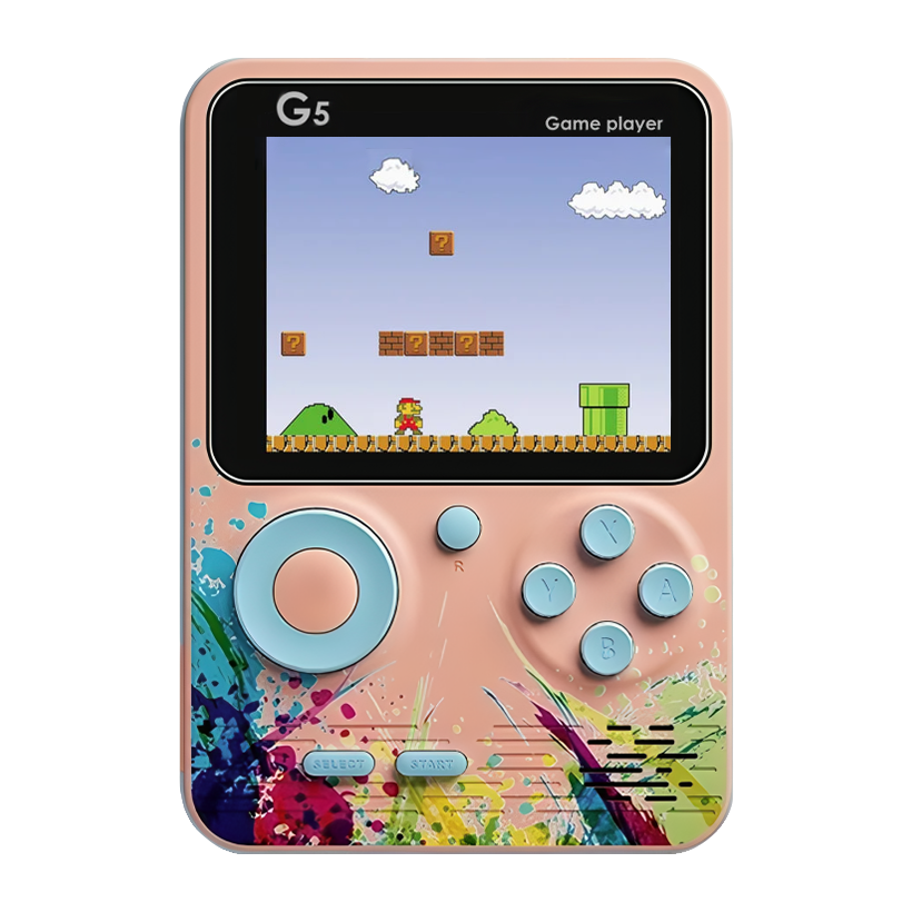Консоль RMC G5 + 500 вбудованих ігор Pink Blue - Retromagaz