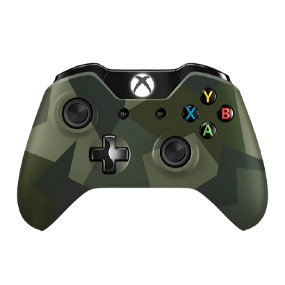 Геймпад Бездротовий Microsoft Xbox One Limited Edition Version 1 Green Camo Б/У - Retromagaz