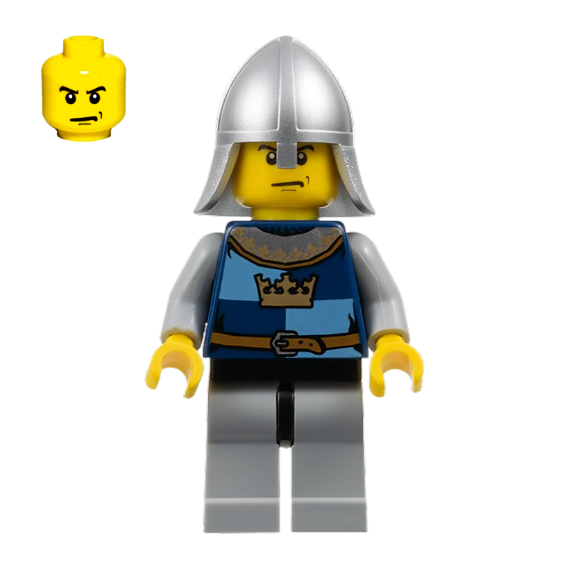 Фігурка Lego Fantasy Era Crown Knight Quarters Helmet Castle cas362 Б/У - Retromagaz
