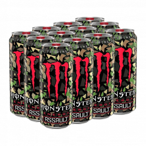 Набір Напій Енергетичний 12шт Monster Energy Assault 500ml Набір Напій Енергетичний 12шт Monster Energy Assault 500ml - Retromagaz