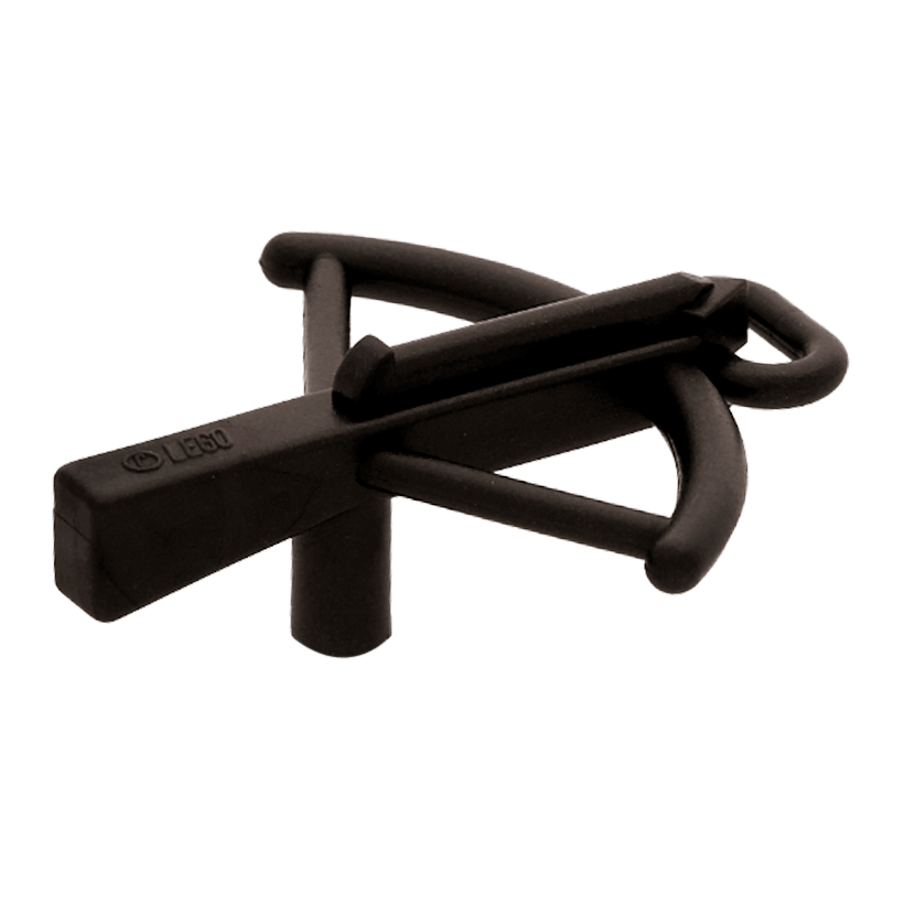 Зброя 4шт Lego Метальна Crossbow 2570 4505005 4617248 6268844 Pearl Dark Grey Б/У - Retromagaz