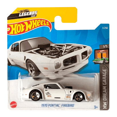Машинка Базовая Hot Wheels 1970 Pontiac Firebird Dream Garage 1:64 HCT05 White - Retromagaz