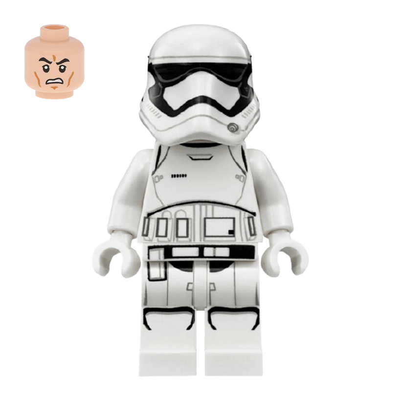 Фигурка Lego Первый Орден First Order Stormtrooper Rounded Mouth Pattern Star Wars sw0667 Б/У - Retromagaz