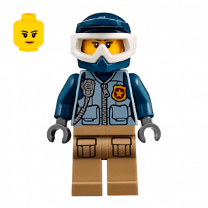 Фігурка Lego 973pb3010 Mountain Officer Female City Police cty0854 Б/У