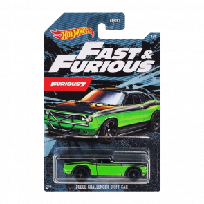 Тематическая Машинка Hot Wheels Dodge Challenger Drift Car Fast & Furious 1:64 GRP54 Black