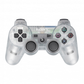 Геймпад Бездротовий Sony PlayStation 3 DualShock 3 Clear White Б/У - Retromagaz