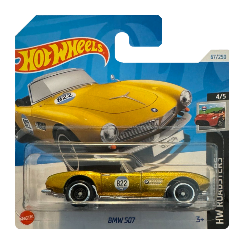 Машинка Базовая Hot Wheels BMW 507 Super Treasure Hunt STH Roadsters 1:64 HTF32 Gold - Retromagaz