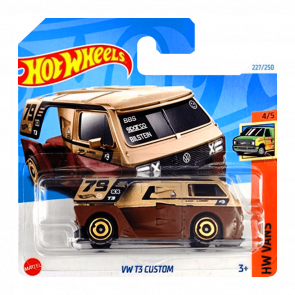 Машинка Базовая Hot Wheels VW T3 Custom Vans 1:64 HRY57 Gold