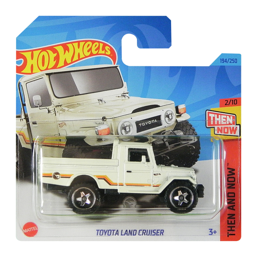 Машинка Базова Hot Wheels Toyota Land Cruiser Treasure Hunts Then and Now 1:64 HKL07 White - Retromagaz