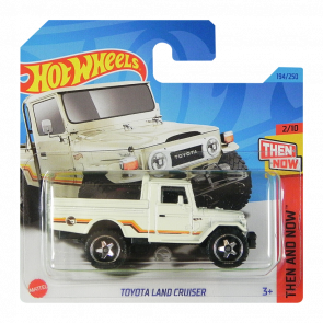 Машинка Базовая Hot Wheels Toyota Land Cruiser Treasure Hunts Then and Now 1:64 HKL07 White