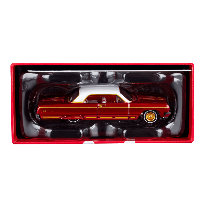 Машинка Premium Hot Wheels '64 Impala Red Line Club RLC 1:64 HWF20 Red - Retromagaz