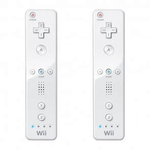 Набор Контроллер 2шт Беспроводной Nintendo Wii RVL-003 Remote White Б/У - Retromagaz