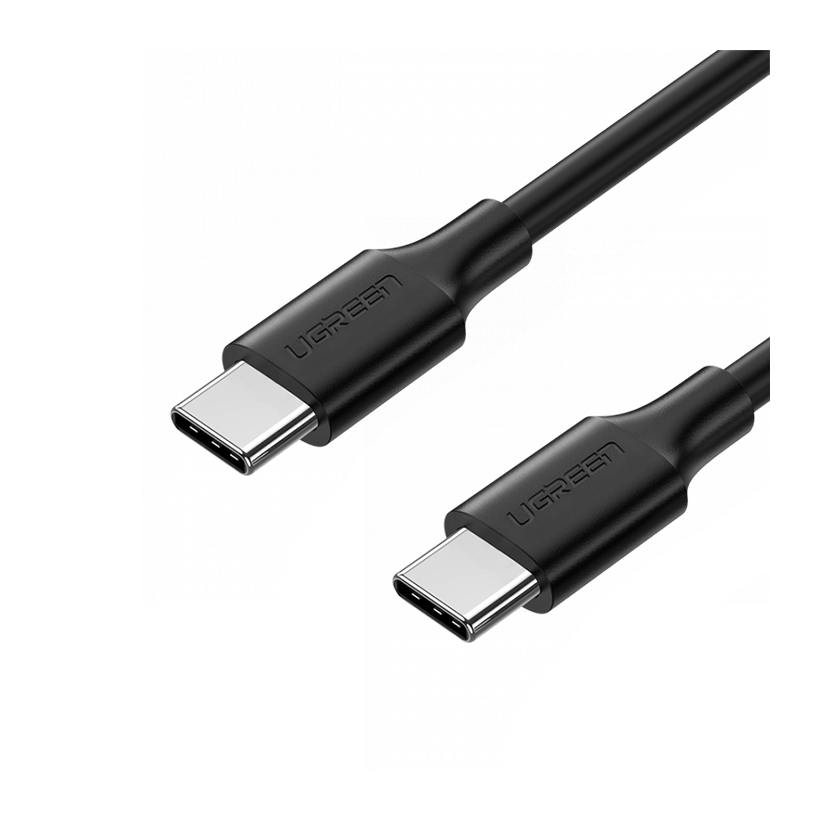 Кабель Ugreen US286 QC4.0 60W USB Type-C - USB Type-C Black 2m - Retromagaz