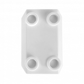 Оружие Lego Plate Modified 2 x 3 Inverted with 4 Studs Щит 30166 6188400 White 2шт Б/У