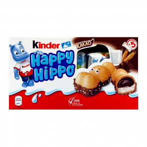 Батончик Kinder Happy Hippo Cocoa 5 Pieces 103g - Retromagaz