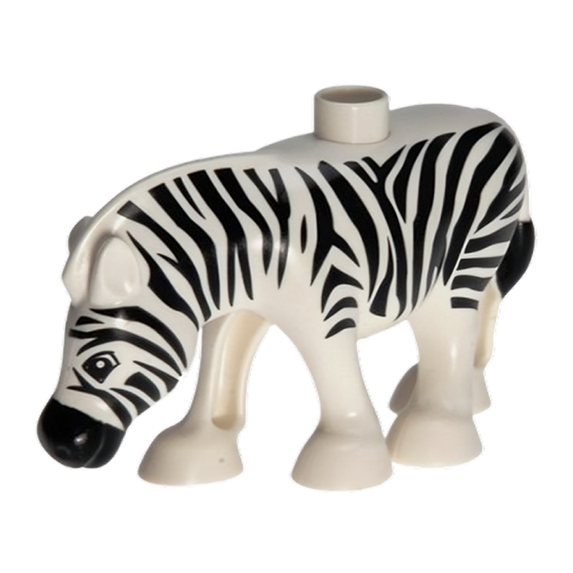 Фігурка Lego Animals Zebra Smooth White Mane Duplo bb0794pb01 Б/У - Retromagaz