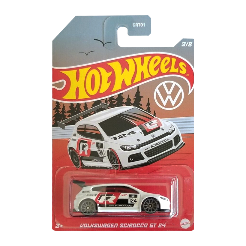 Тематическая Машинка Hot Wheels Volkswagen Scirocco GT 24 Volkswagen 1:64 HDH42 White - Retromagaz