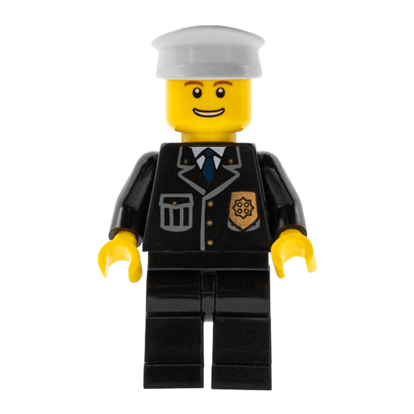 Фігурка Lego Police 973px431 Suit with Blue Tie and Badge City cty0098 1 Б/У - Retromagaz