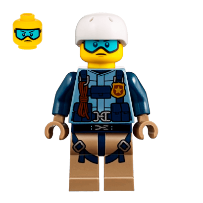 Фігурка Lego 973pb3029 Mountain Officer Male City Police cty0853 Б/У - Retromagaz