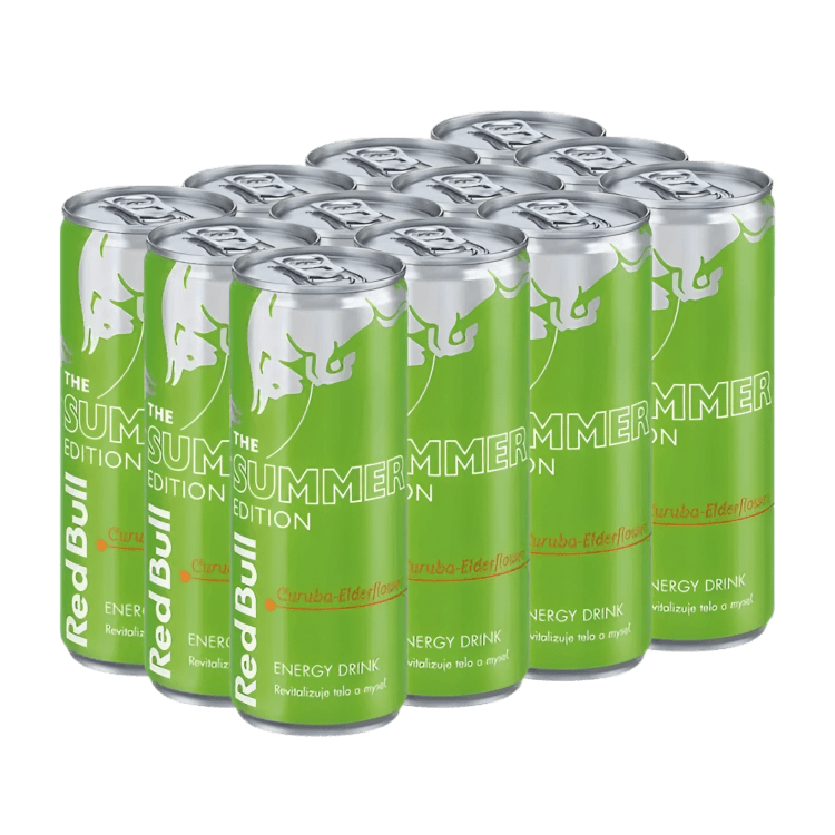 Набор Напиток Энергетический 12шт Red Bull Summer Edition Curuba Elderflower 250ml - Retromagaz
