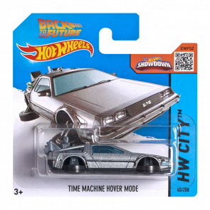 Машинка Базовая Hot Wheels DeLorean DMC-12 Back to the Future Time Machine - Hover Mode City 1:64 CFG79 Silver