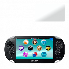 Набір Консоль Sony PlayStation Vita Модифікована 64GB Black + 5 Вбудованих Ігор Б/У + Скло RMC Trans Clear Новий