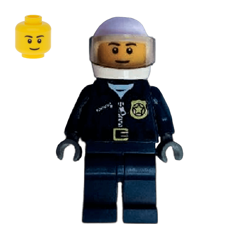Фігурка Lego Police 973pb1547 Helicopter Pilot City cty0482 Б/У - Retromagaz
