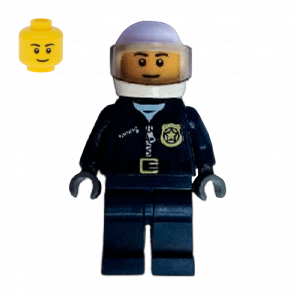 Фігурка Lego Police 973pb1547 Helicopter Pilot City cty0482 Б/У - Retromagaz