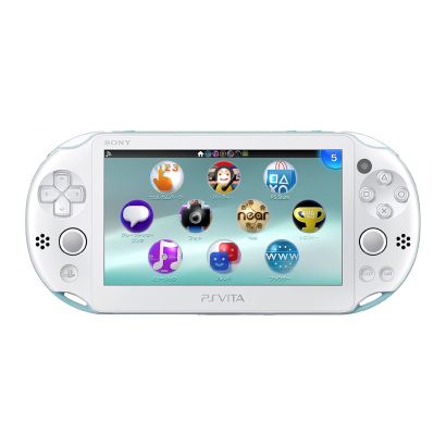 Консоль Sony PlayStation Vita Slim Модифікована 64GB White Blue + 5 Вбудованих Ігор Б/У Нормальний - Retromagaz