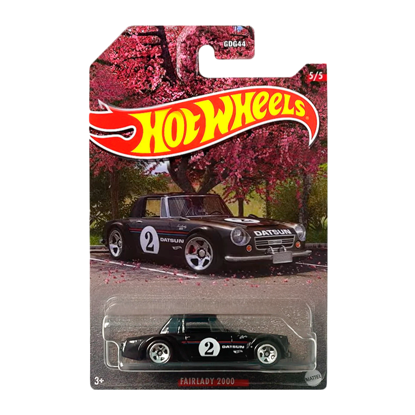 Тематическая Машинка Hot Wheels Nissan Fairlady 2000 Japanese Classics 1:64 HLK14 Black - Retromagaz