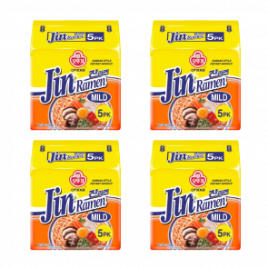 Набір Локшина Ottogi 20шт Jin Ramen Mild з Яловичиною Середньо Гостра 120g Набір Локшина Ottogi 20шт Jin Ramen Mild з Яловичиною Середньо Гостра 120g - Retromagaz