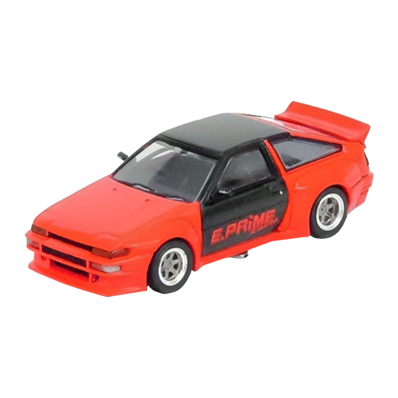 Машинка Premium INNO64 Toyota AE86 Trueno "Pandem / Rocket Bunny" E. Prime Racing 1:64 Red - Retromagaz