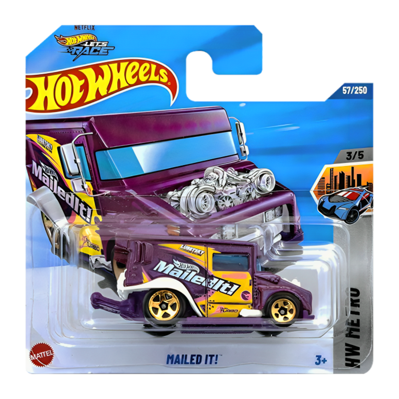 Машинка Базовая Hot Wheels Mailed It! Treasure Hunts Metro 1:64 JBC22 Purple - Retromagaz