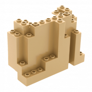 Скеля Lego Rectangular Панель 4 x 10 x 6 6082 60052 6037837 6143428 Dark Tan Б/У