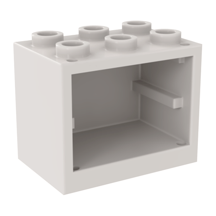 Емкость 4шт Lego Cupboard 2 x 3 x 2 4532b 92410 4610112 Light Bluish Grey Б/У - Retromagaz