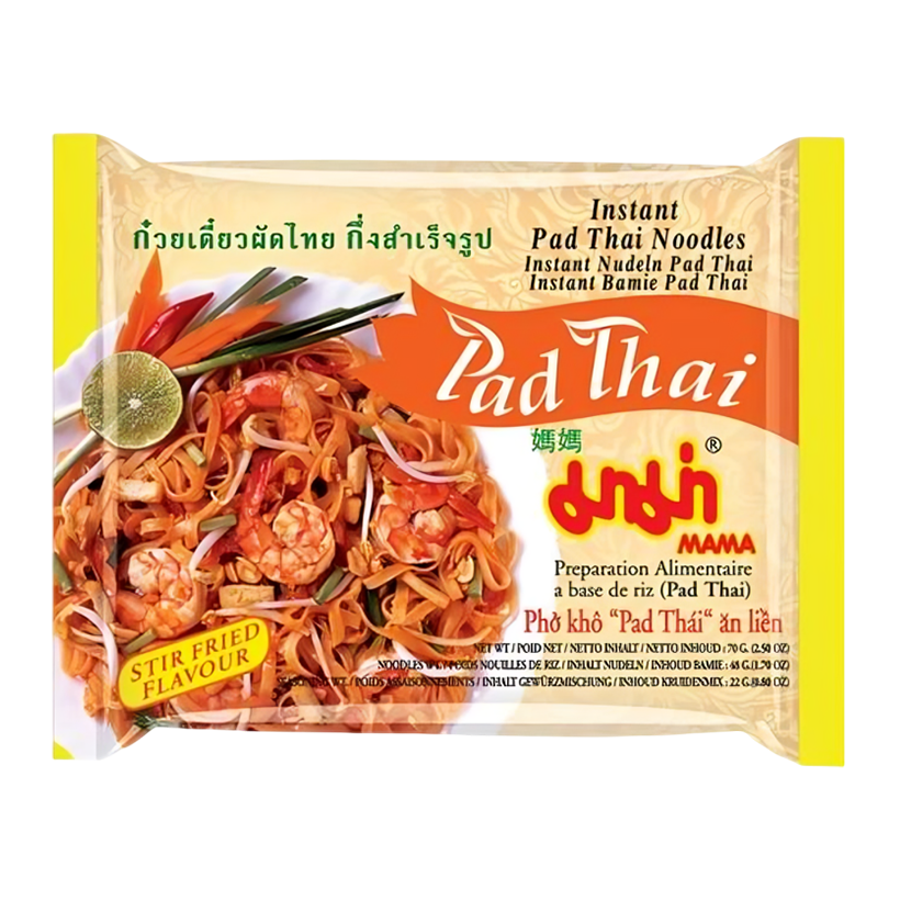 Лапша Mama Рисова Пад Тай Рамен Pad Thai Stir Fried Острая 70g - Retromagaz