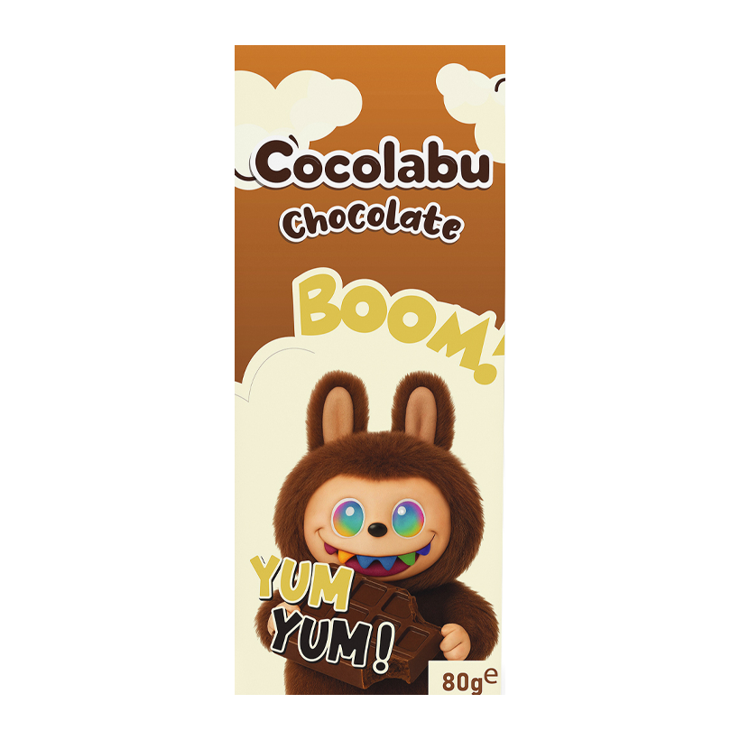 Шоколад Молочный Cocolabu Лабубу Labubu Boom Brown 80g - Retromagaz