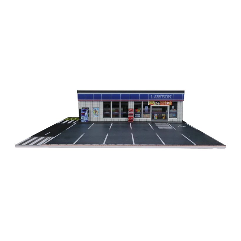 Диорама G-Fans LAWSON Building Diorama 1:64 710024 Black - Retromagaz