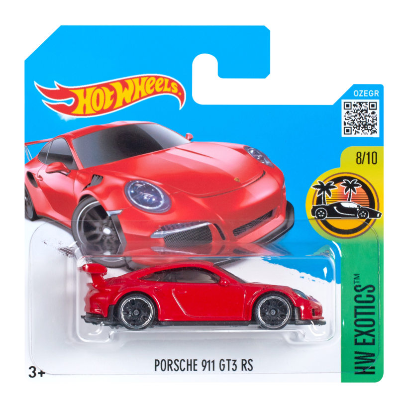 Машинка Базова Hot Wheels Porsche Porsche 911 GT3 RS Exotics 1:64 DHP00 Red - Retromagaz