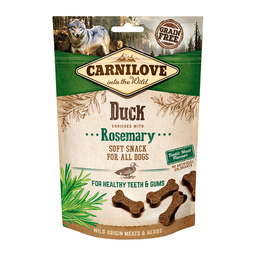 Лакомства для Собак Carnilove Dog Crunchy Snack Duck with Rosemary 200g - Retromagaz