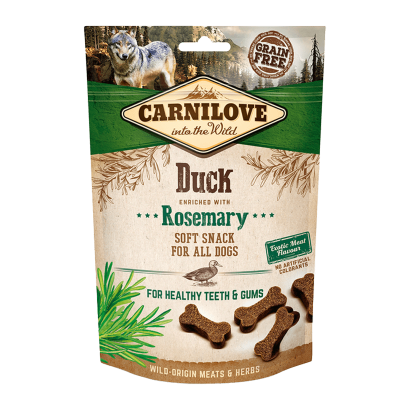 Лакомства для Собак Carnilove Dog Crunchy Snack Duck with Rosemary 200g - Retromagaz