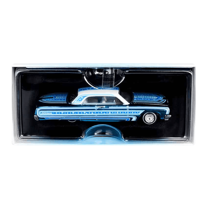 Машинка Premium Hot Wheels '64 Impala Snowman Red Line Club RLC 1:64 GXJ23 Blue - Retromagaz