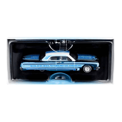 Машинка Premium Hot Wheels '64 Impala Snowman Red Line Club RLC 1:64 GXJ23 Blue - Retromagaz