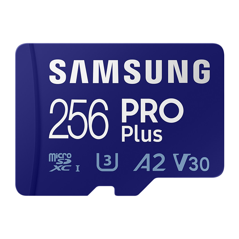 Карта Памяти Samsung Pro Plus UHS-I U3 V30 A2 + SD Adapter 256GB - Retromagaz