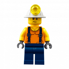 Фігурка Lego Construction 973pb2922 Miner Mining Helmet Sweat Drops City cty0847 Б/У - Retromagaz
