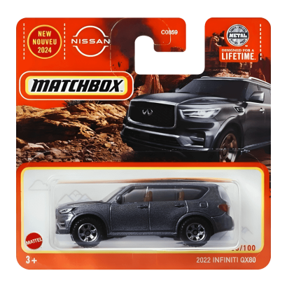 Машинка Большой Город Matchbox Infiniti 2022 Infiniti QX80 Adventure 1:64 HVL12/HVN40 Grey - Retromagaz