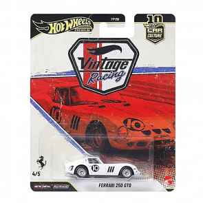 Машинка Premium Hot Wheels Ferrari 250 GTO Vintage Racing Club 1:64 JKF25 Gold