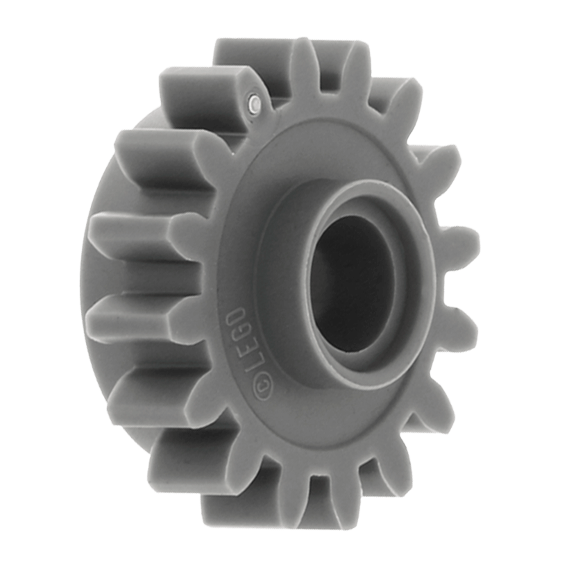 Technic 2шт Lego Шестірня 16 Tooth with Clutch 6542b 654227 4237267 6542199 Dark Bluish Grey Б/У - Retromagaz